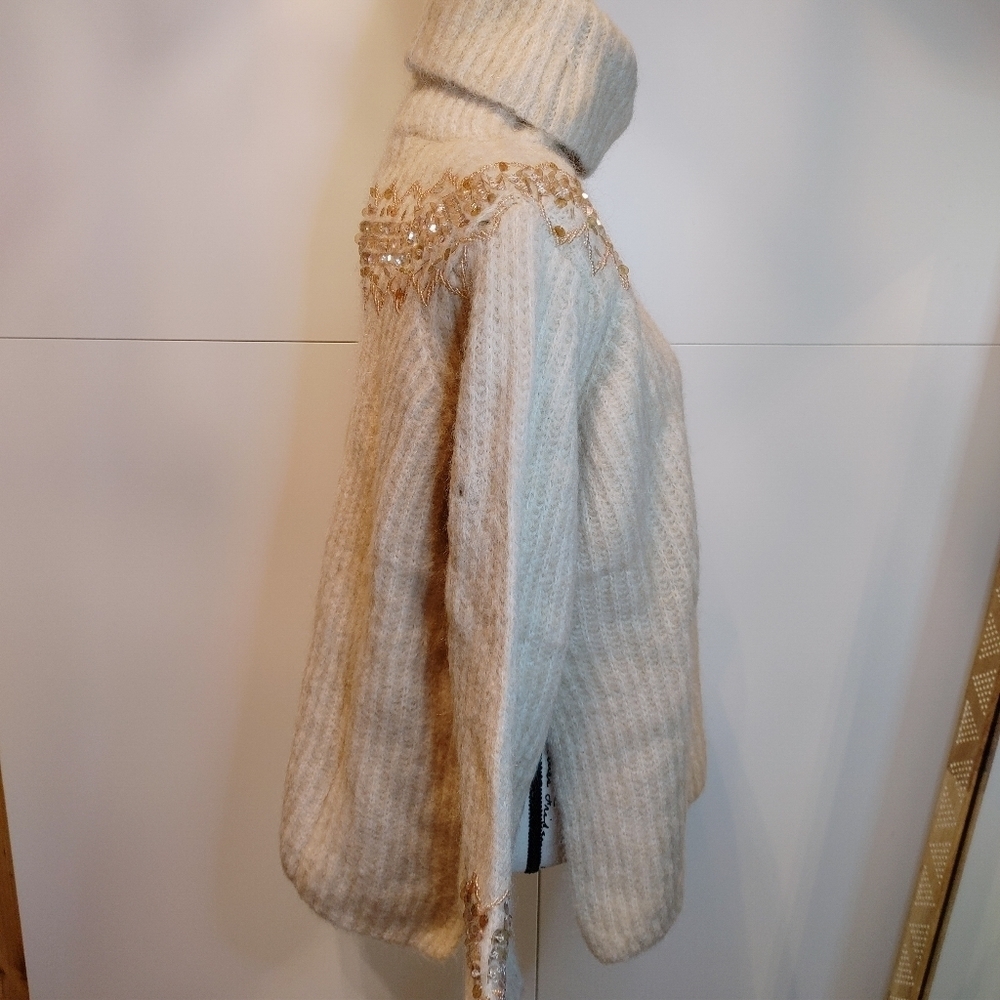ZARA Limited Edition Embellished Mohair Wool Sweater NWT - Picture 9 of 10